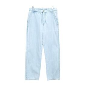 XIRENA Light Wash Baylor Wide Leg Beach chambray Jean Pants